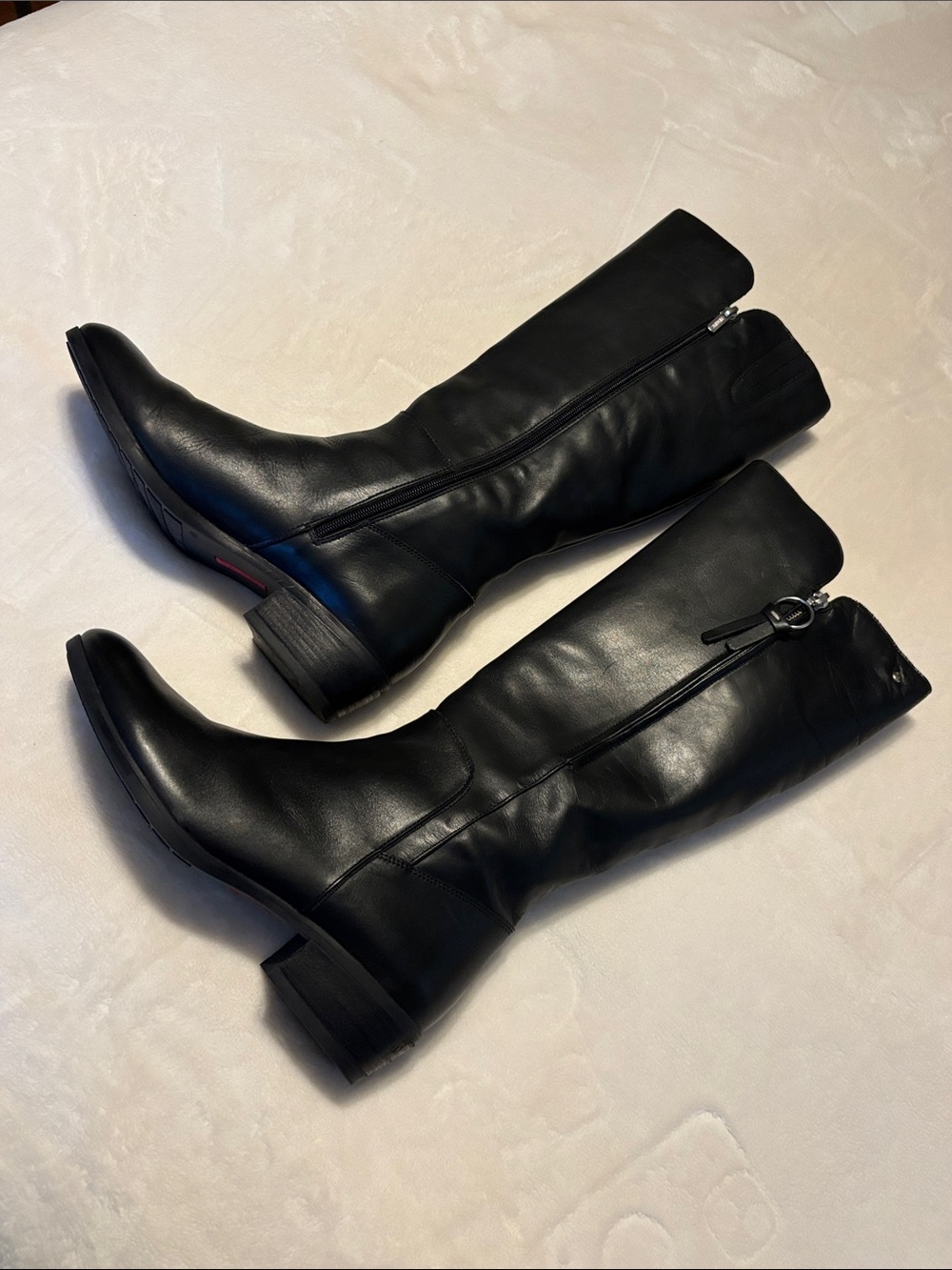 Pikolinos Daroca Black Leather Tall Riding Boots Size 41 EU (US 10-10.5)